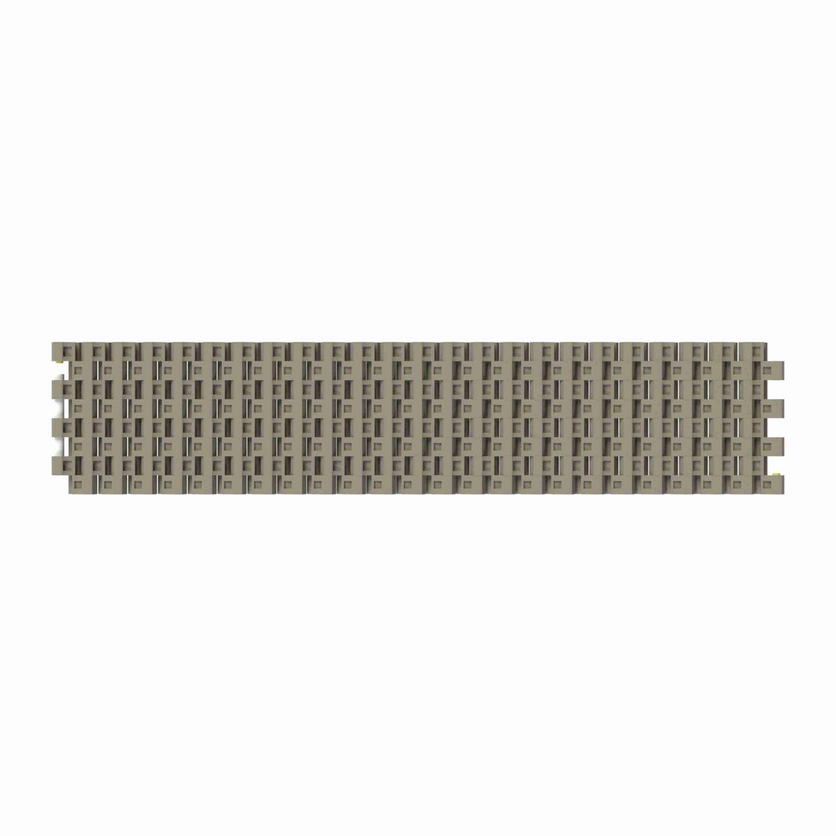 Rexnord 1505 RubberTop® Straight Running RubberTop®, Material: Grey Tough Composite, Width: 3in, Pitch: 15mm - TCF1505-3