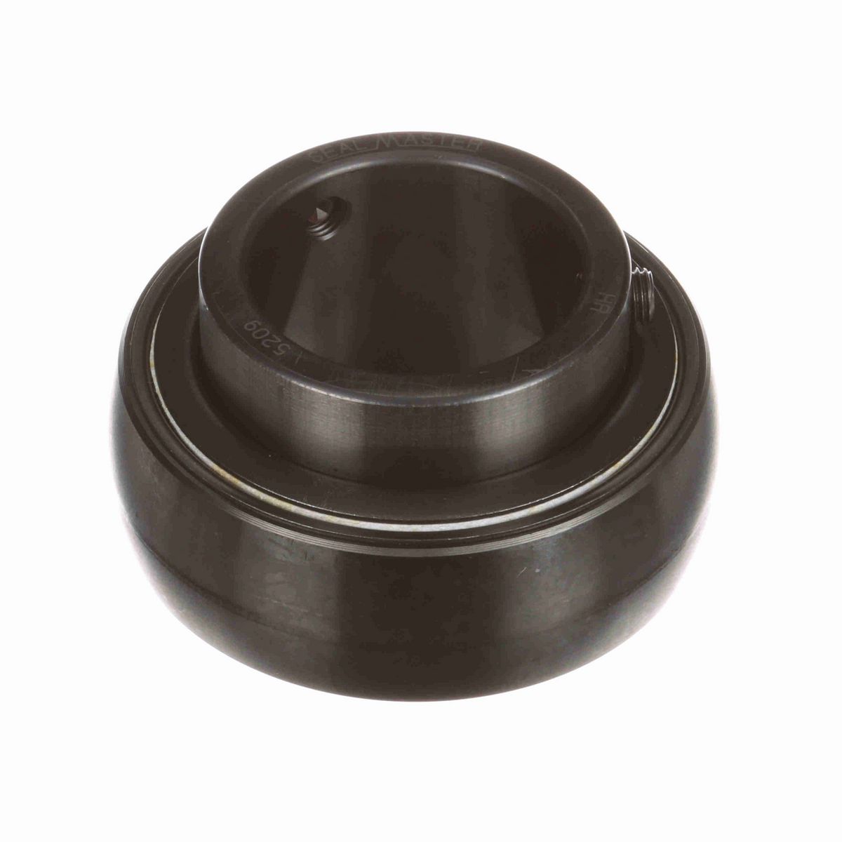 Sealmaster Mounted Insert Only Ball Bearing - 52100 Bearing Steel, Black Oxided - Setscrew Lock - 5209