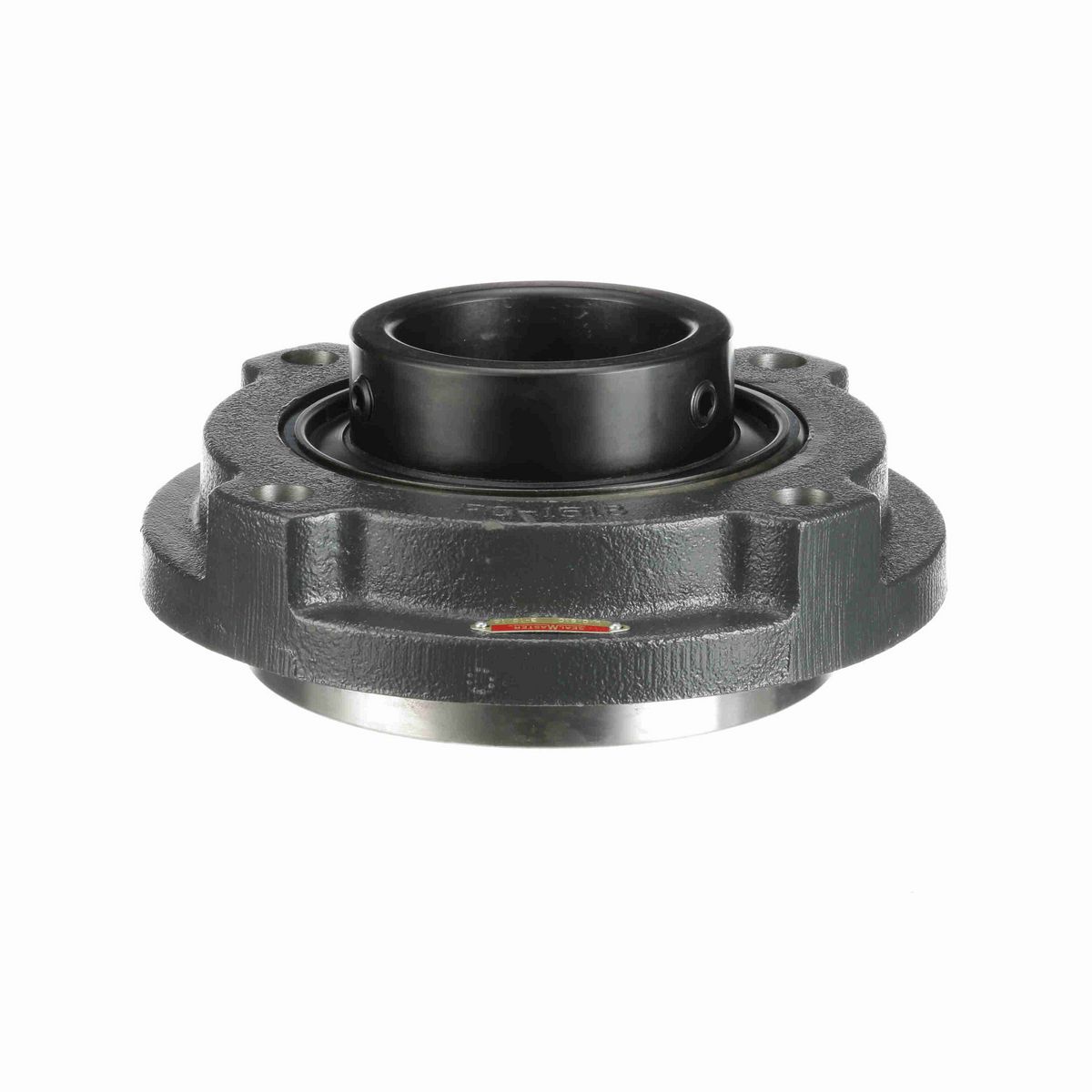 Sealmaster Mounted Cast Iron Flange Cartridge Ball Bearing - 52100 Bearing Steel, Black Oxided - Setscrew Lock - MFC-63C