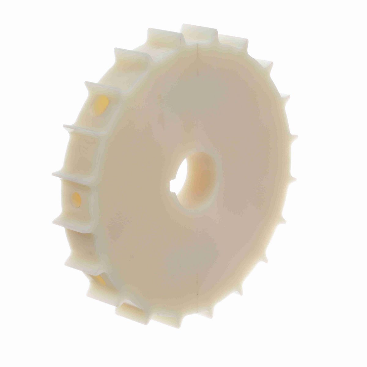 System Plast 2251 Series Split Machined Sprocket with 20 Teeth, a 1-1/4in Round Shaft-Ready Bore and Setscrew - 2251-20R1.25-DMS-SS