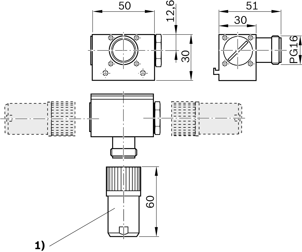 Гнездо и разъем Bosch Rexroth BG [R141400061]