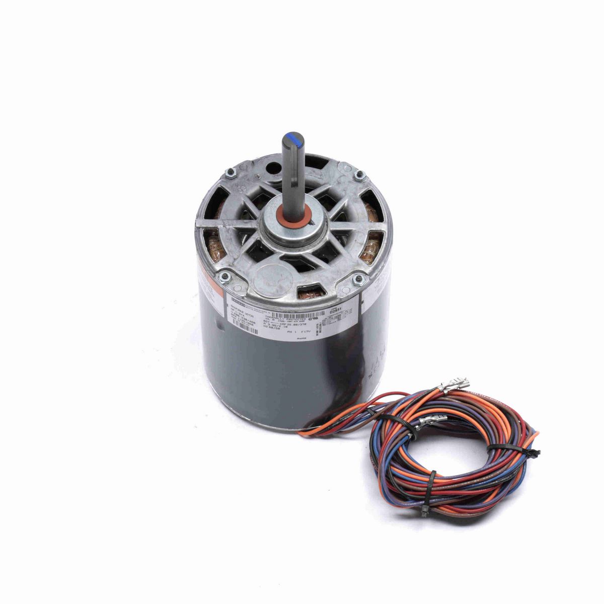 FASCO OEM Replacement Motor, 1-3/4 HP, 1 Ph, 60 Hz, 208-230/460 V, 1125/950 RPM, 1 Speed, 48 Frame, OAO - D2851