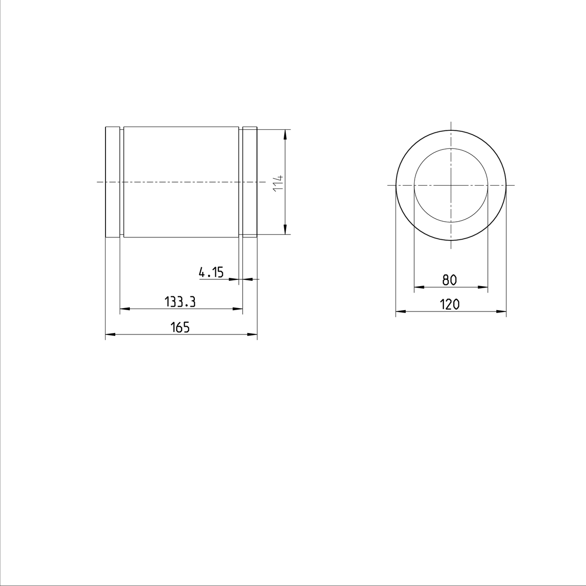 Стандартная линейная втулка Bosch Rexroth KBM-80-DD [R060208010]