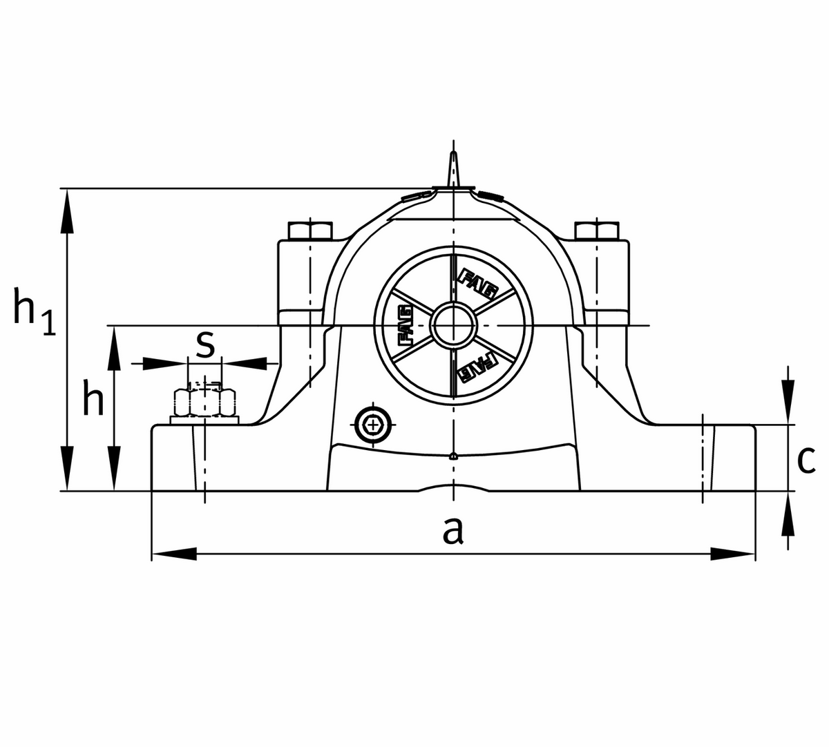Стационарный корпус FAG SES206-305-L