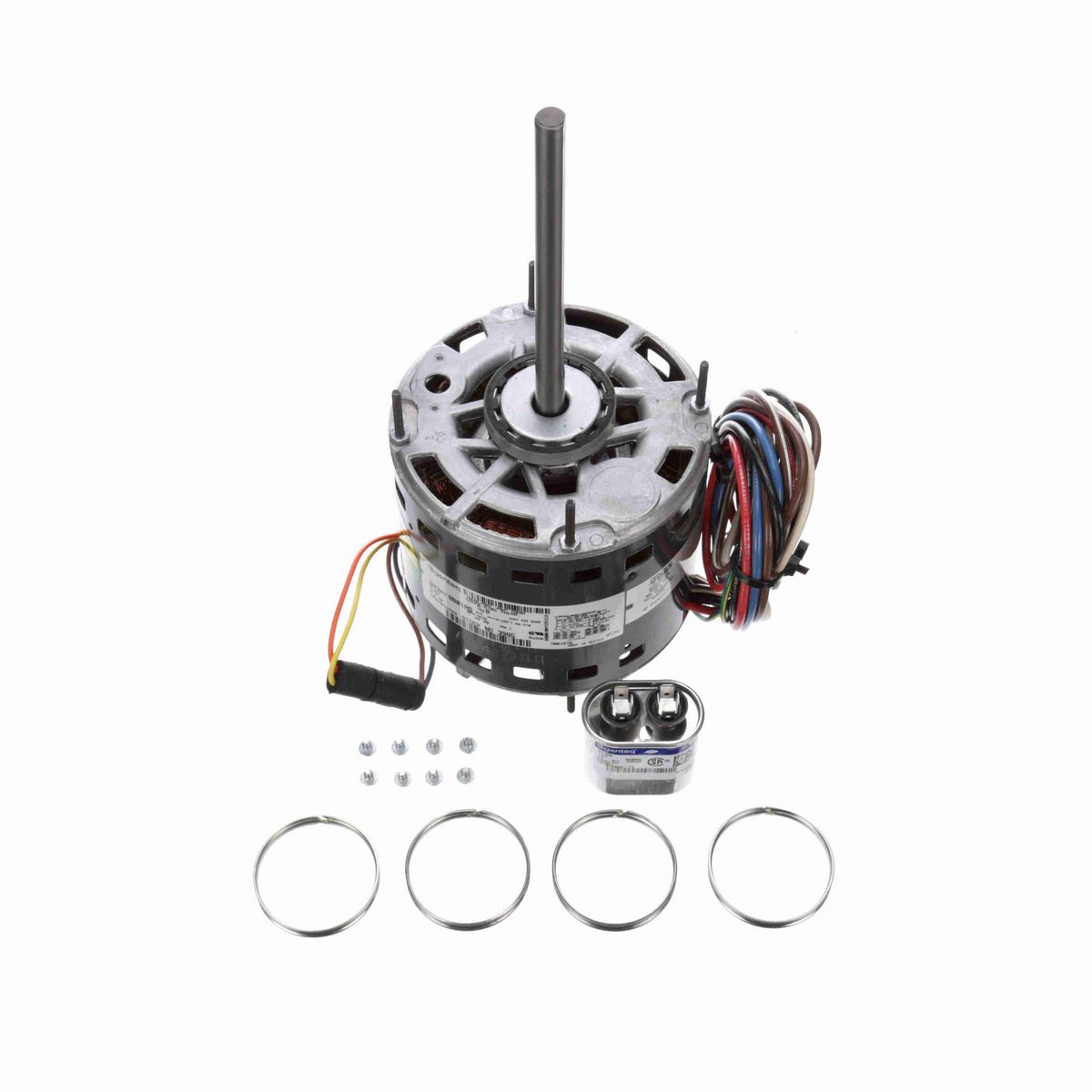 Genteq Fan and Blower Motor, 1/3 HP, 1 Ph, 60 Hz, 115 V, 1075 RPM, 3 Speed, 48 Frame, OPAO - 3985