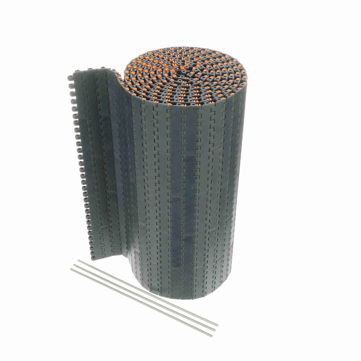 System Plast 2190FT Straight Running Solid Top, Material: NG evo (Gray Blue), Width: 15in, Pitch: 0.75in - NGE2190FT-K1500