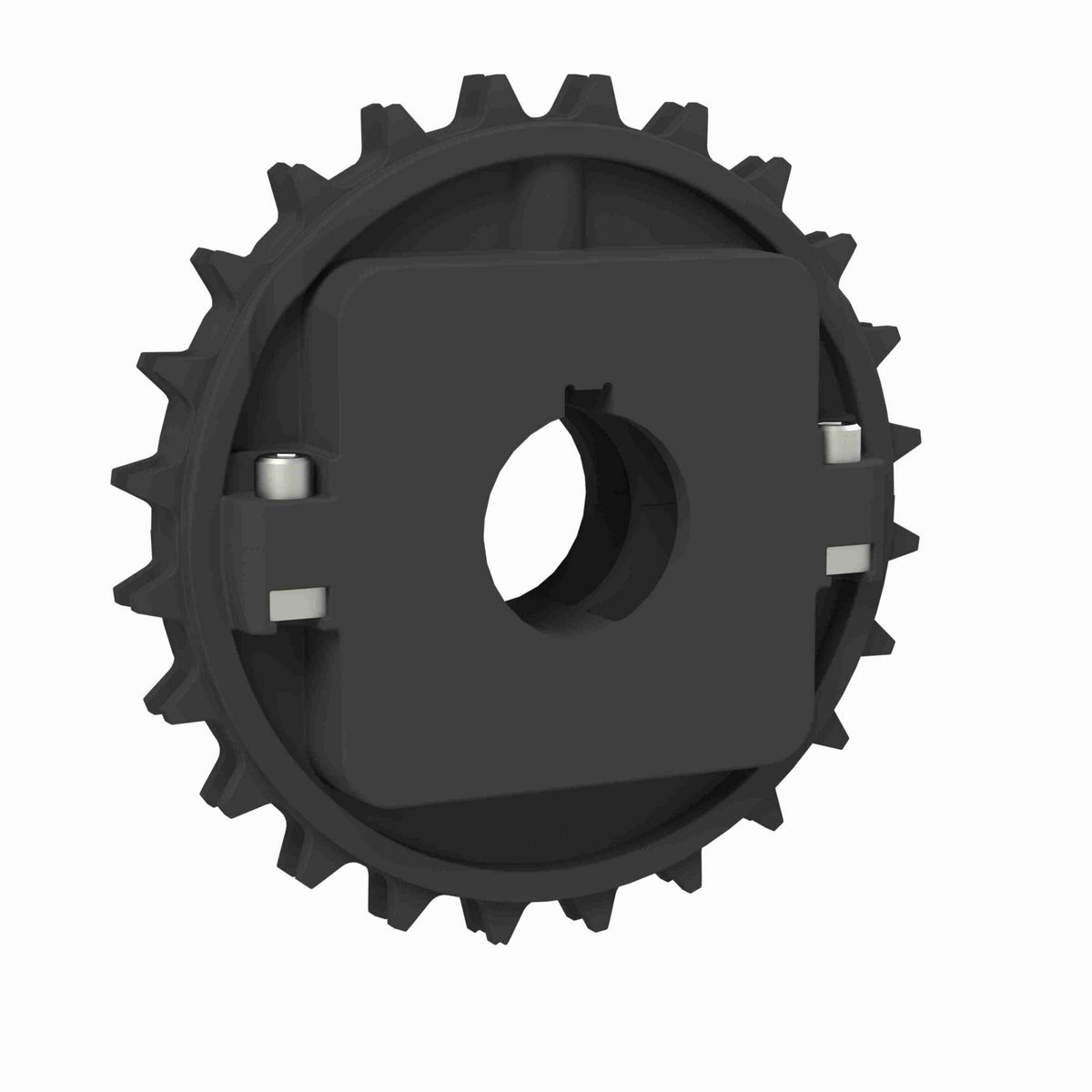 Rexnord 8500 Series Split Molded Nylon Sprocket and a 24 Teeth with 1-1/4in Round Shaft-Ready Bore with Keyway & Setscrew - 614-186-3