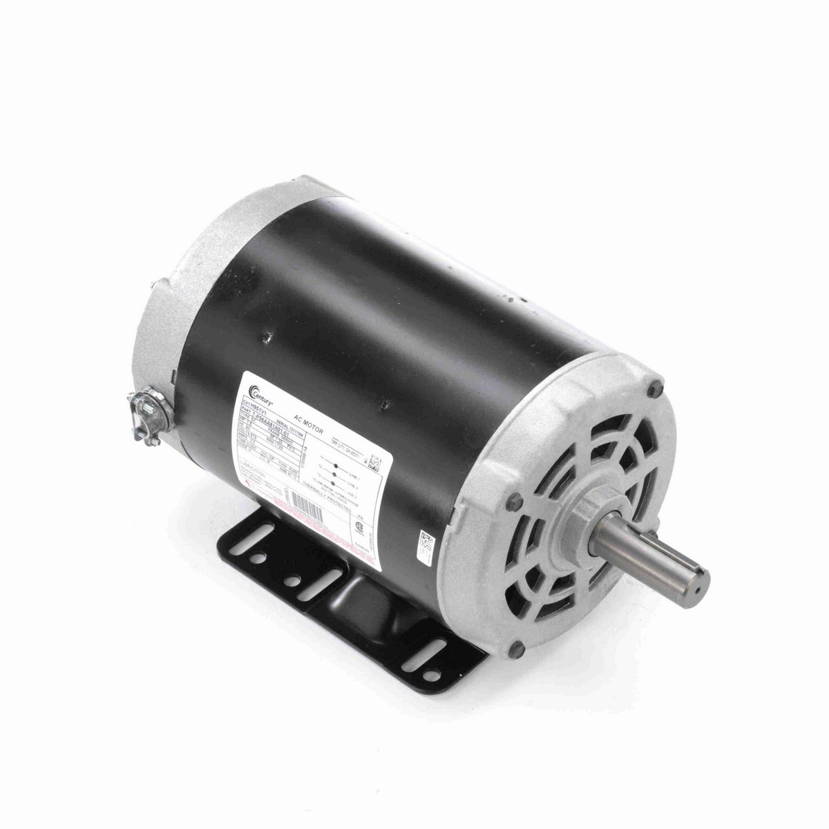 Century General Purpose Motor, 2.0 HP, 3 Ph, 60 Hz, 575 V, 1800 RPM, 56 Frame, DP - H965V1ES