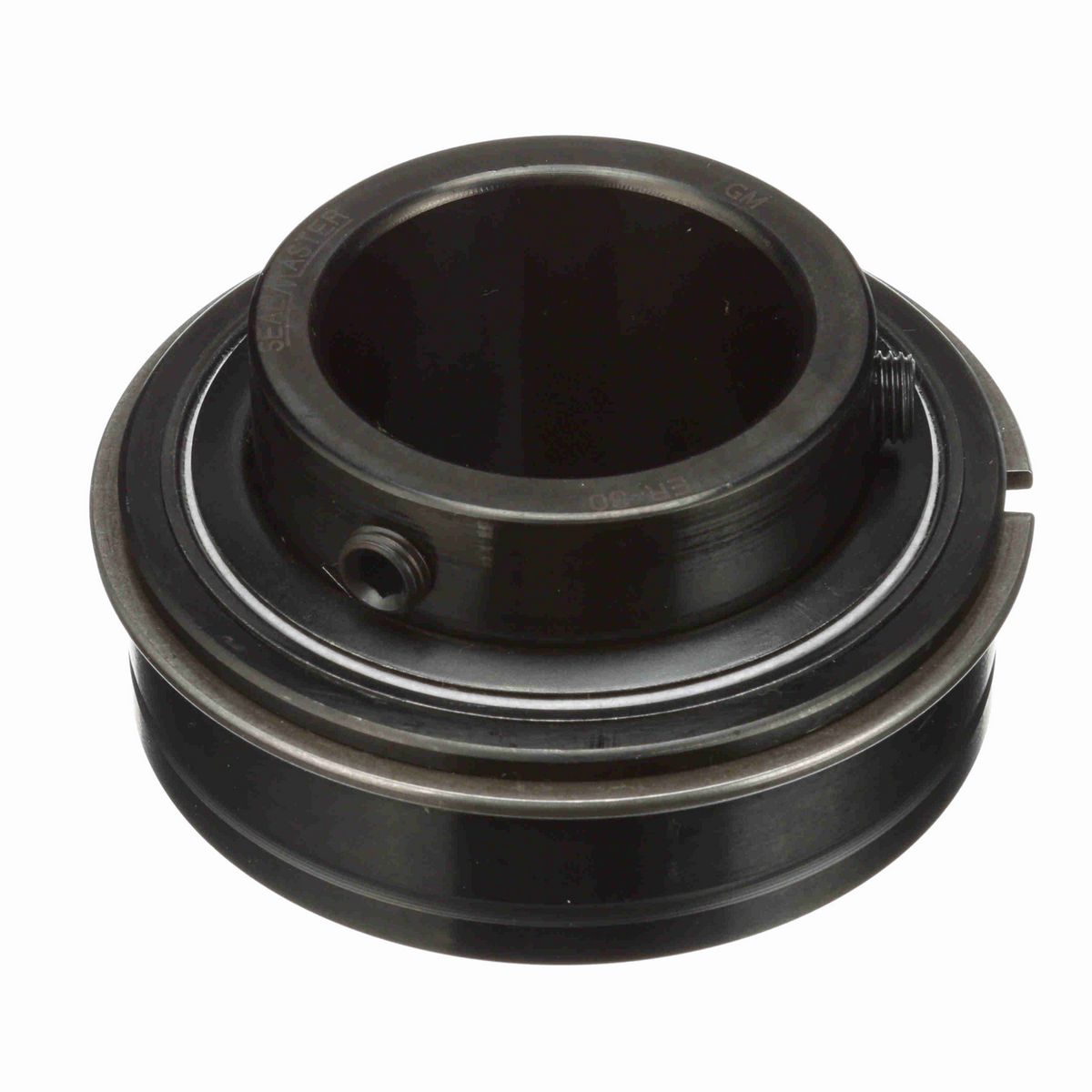 Sealmaster Mounted Insert Only Ball Bearing - 52100 Bearing Steel, Black Oxided - Setscrew Lock - ER-30