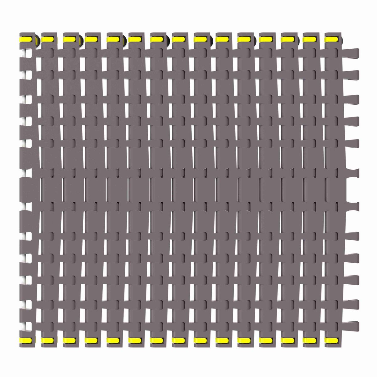 Rexnord 7956B Side-flexing Flush Grid, Material: Brown High Performance, Width: 18in, Pitch: 1.25in - 81450771