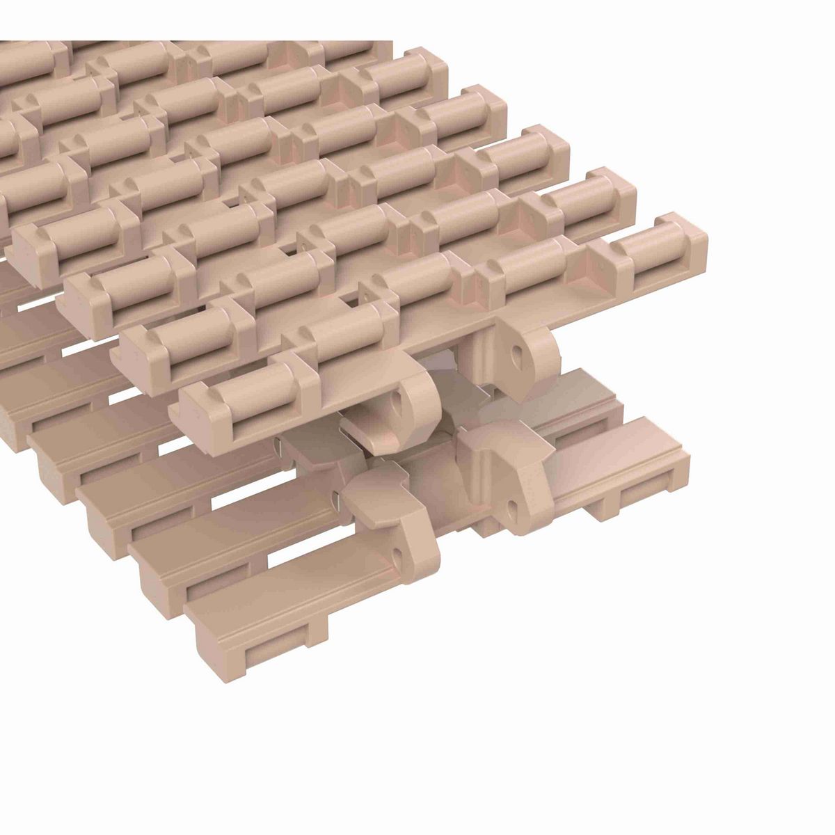 Rexnord 883TAB LBP Side-flexing Low Backline Pressure, Material: Tan Low Friction, Width: 7.5in, Pitch: 1.5in - LBP883TK7.5