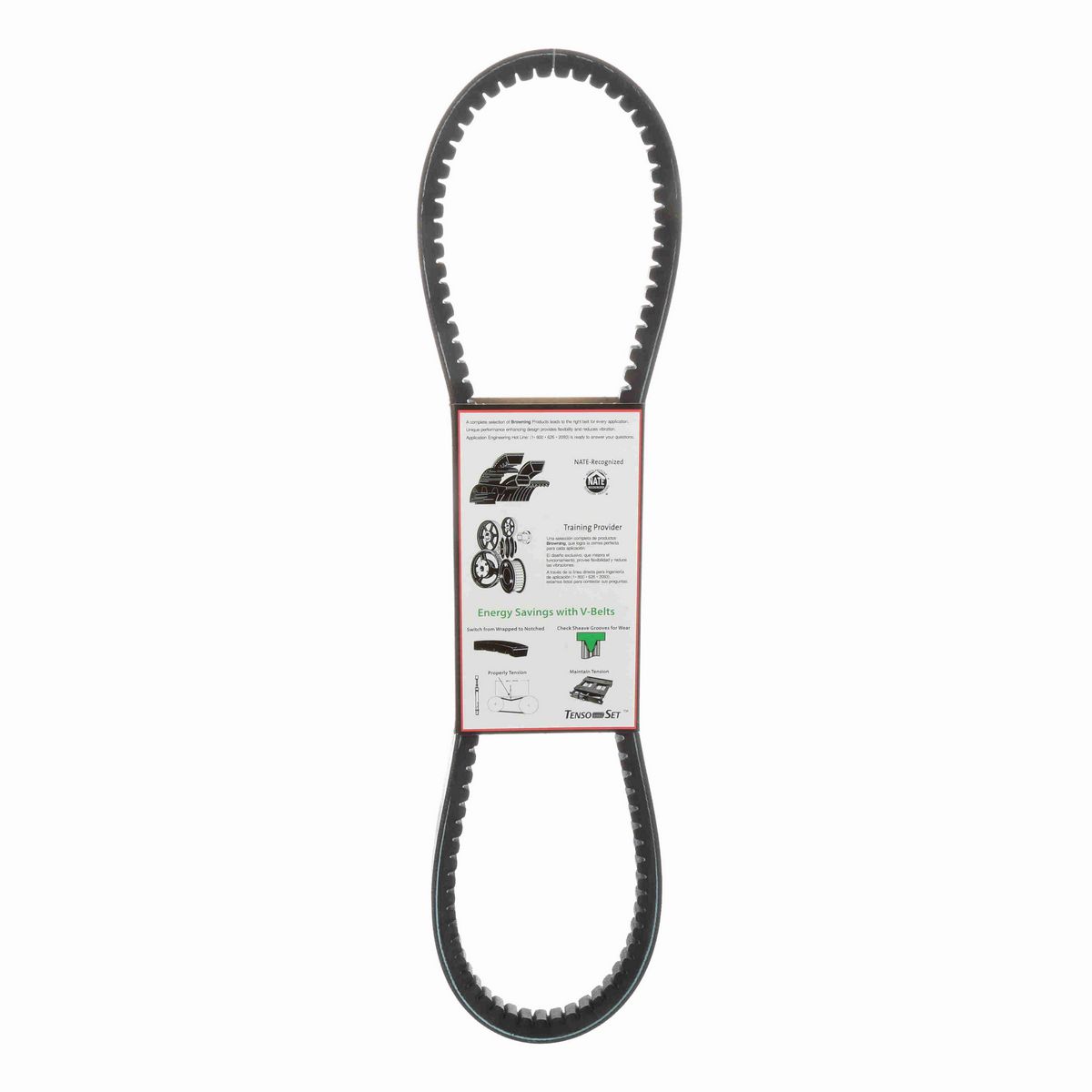 Browning EPDM Notched Belt 98% Efficient - BX38