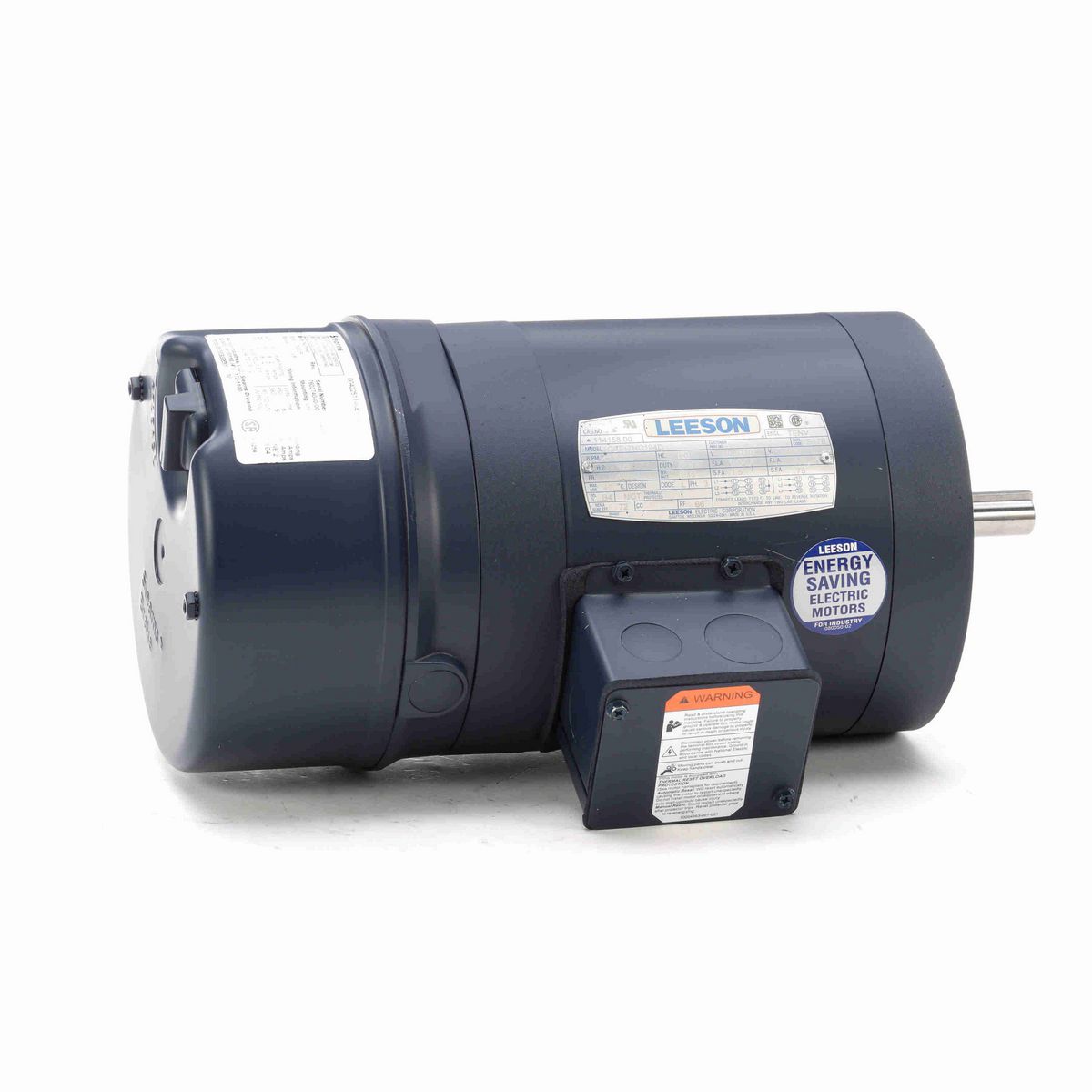 LEESON Brake Motor, 0.33 HP, 3 Ph, 60 Hz, 230/460 V, 1800 RPM, 56C Frame, TENV - 114158.00