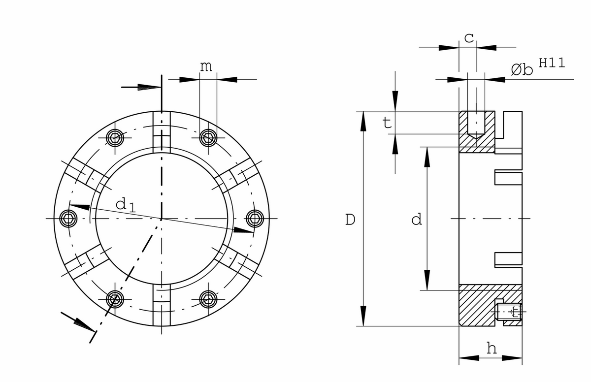 Прецизионная шлицевая гайка INA AM65