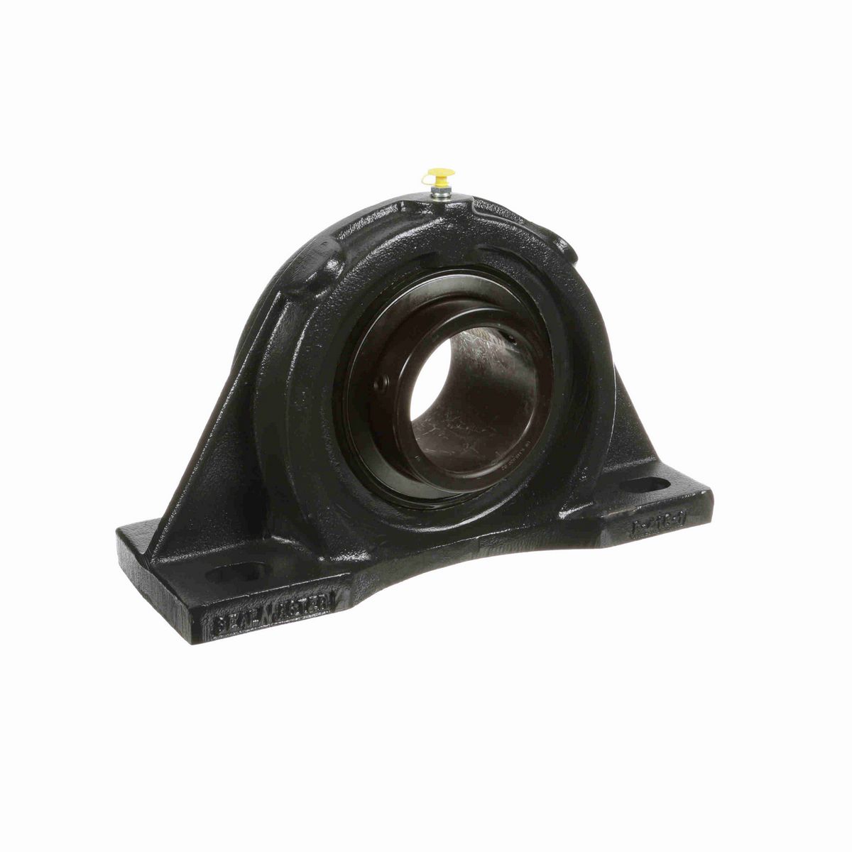 Sealmaster Mounted Cast Iron Four Bolt Pillow Block Ball Bearing - 52100 Bearing Steel, Black Oxided - Setscrew Lock - MFP-64