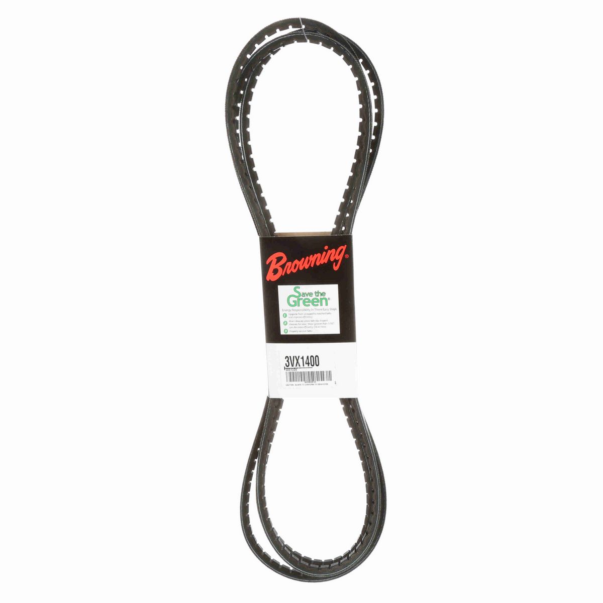 Browning EPDM Notched Belt 98% Efficient - 3VX1400