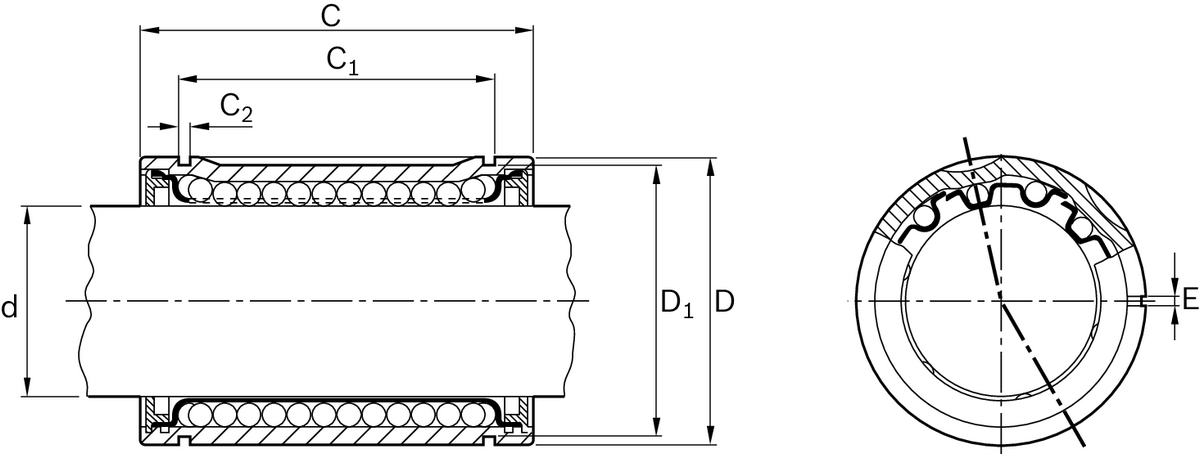 Стандартная линейная втулка Bosch Rexroth KBM-E-80-DD [R061208010]