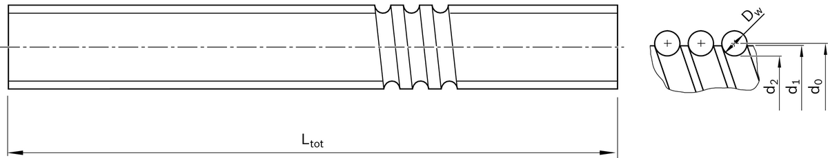 Прецизионный винт Bosch Rexroth 8X5RX1,588 (T7) [R153126700]