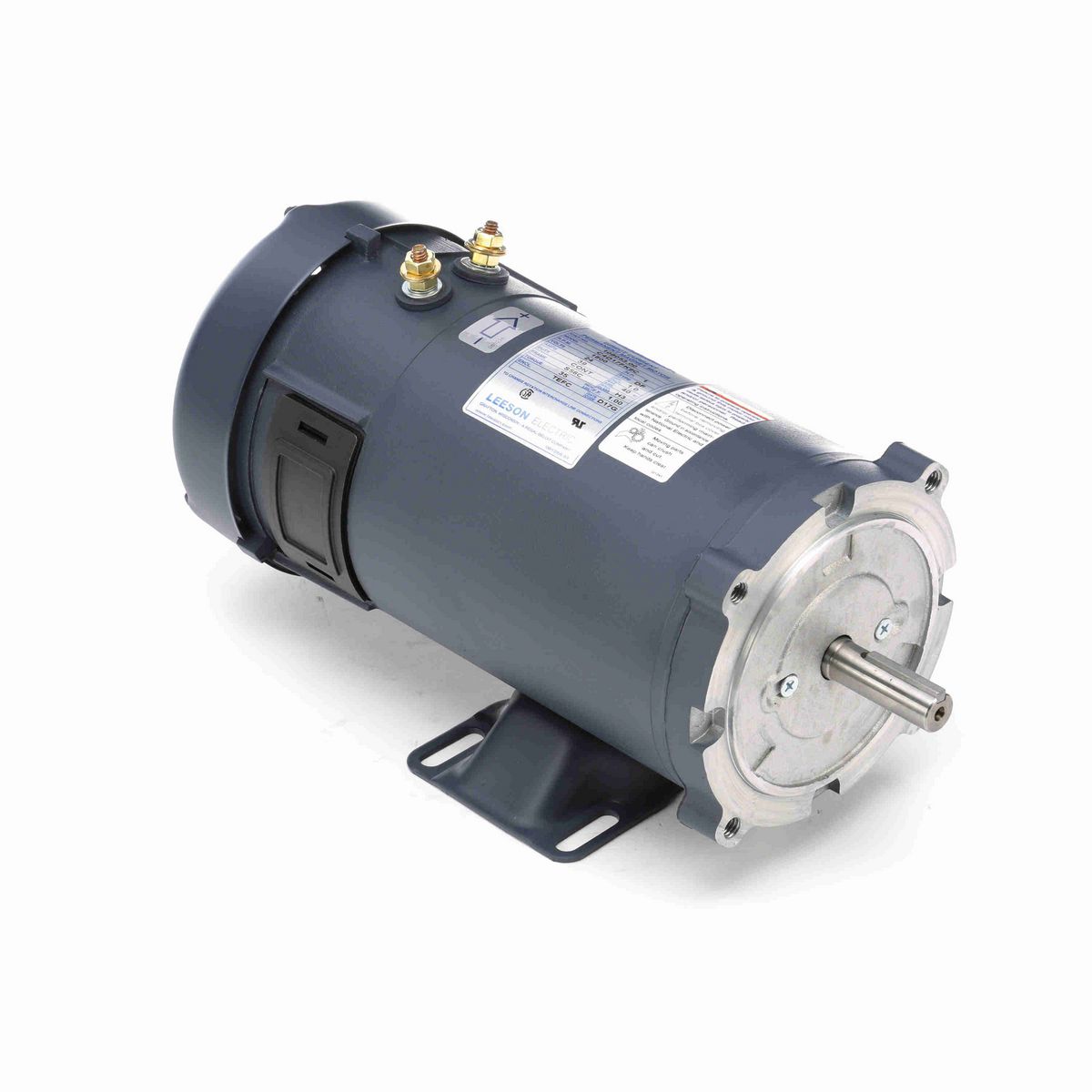 LEESON Low Voltage Motor, 1 HP, 24 V, 1800 RPM, S56C Frame, TEFC - 108053.00