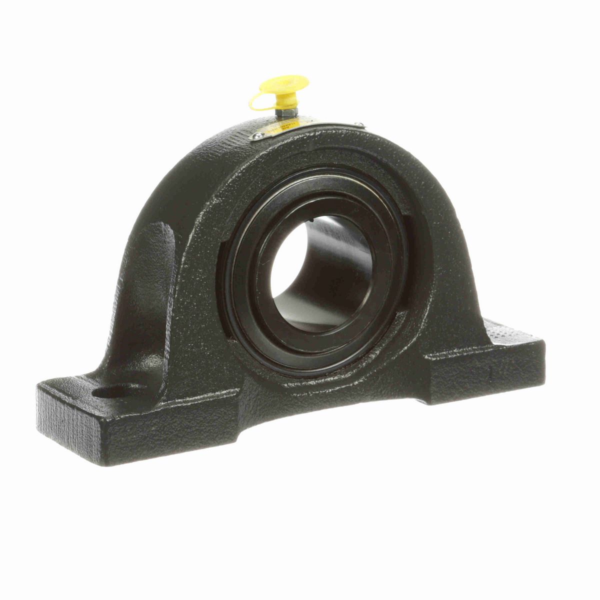 Sealmaster Mounted Cast Iron Two Bolt Pillow Block Ball Bearing - 52100 Bearing Steel, Black Oxided - Setscrew Lock - Air Handling Housing Fit, Noise Tested - NP-27 CXU