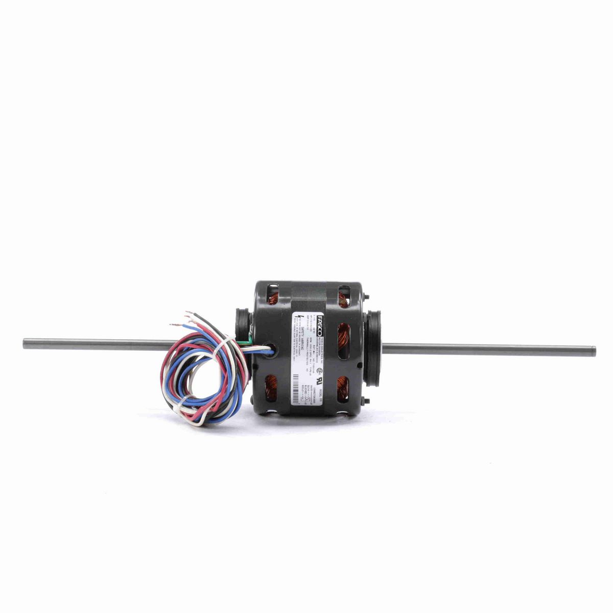 FASCO Fan Coil & Air Conditioner Motor, 1/10-1/15-1/25 HP, 1 Ph, 60 Hz, 115 V, 1550 RPM, 3 Speed, 4.4" Diameter, OAO - D336