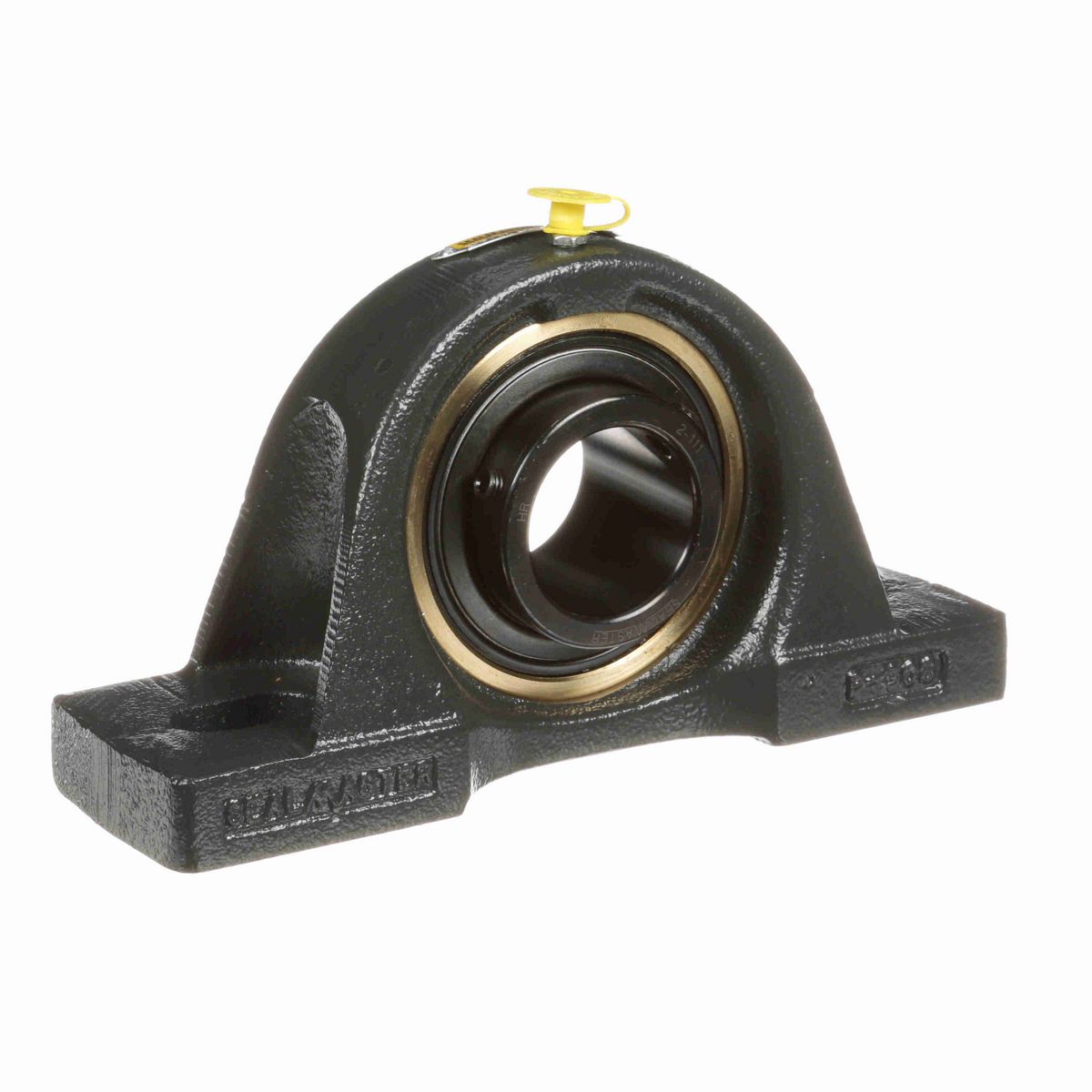 Sealmaster Mounted Cast Iron Two Bolt Pillow Block Ball Bearing - 52100 Bearing Steel, Black Oxided - Setscrew Lock - Air Handling Housing Fit, Noise Tested - EMP-27 CXU