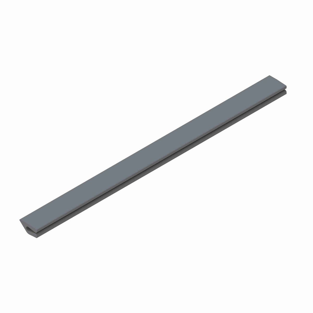 System Plast Neck Guide: 0.5"W X 0.24"H X 3000"L Dark Grey Nolu-SR - VG-NG50-SR-250