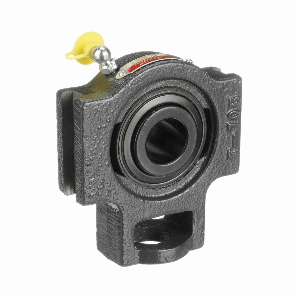 Sealmaster Mounted Cast Iron Wide Slot Take Up Ball Bearing - 52100 Bearing Steel, Black Oxided - Setscrew Lock - MST-16