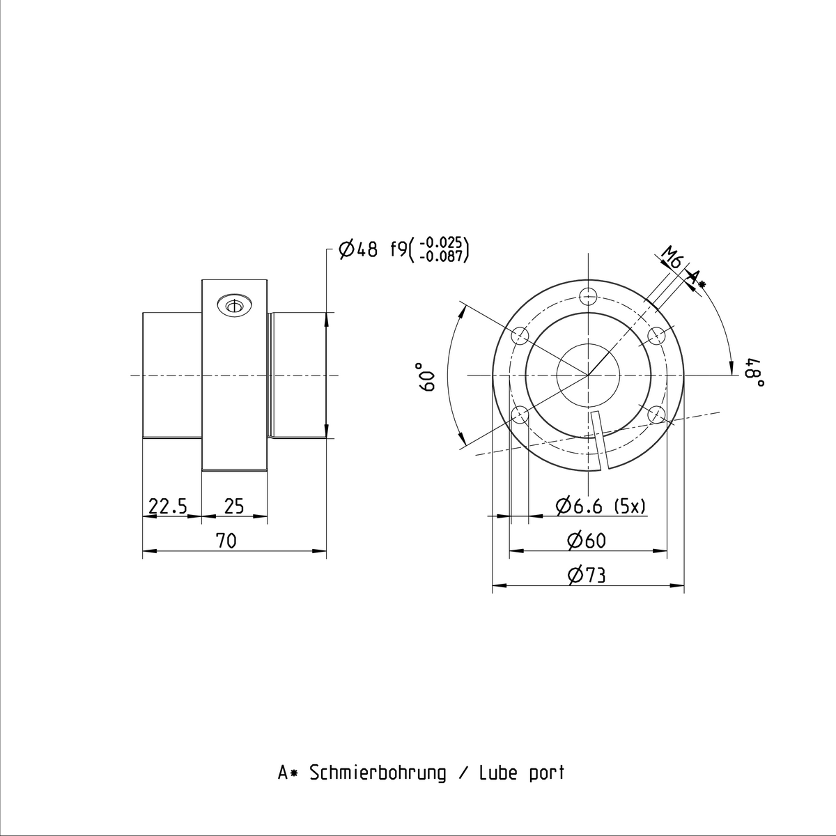 Одинарная гайка с регулируемым предварительным натягом Bosch Rexroth SEM-E-S 25X25RX3,5-2 [R151228014]
