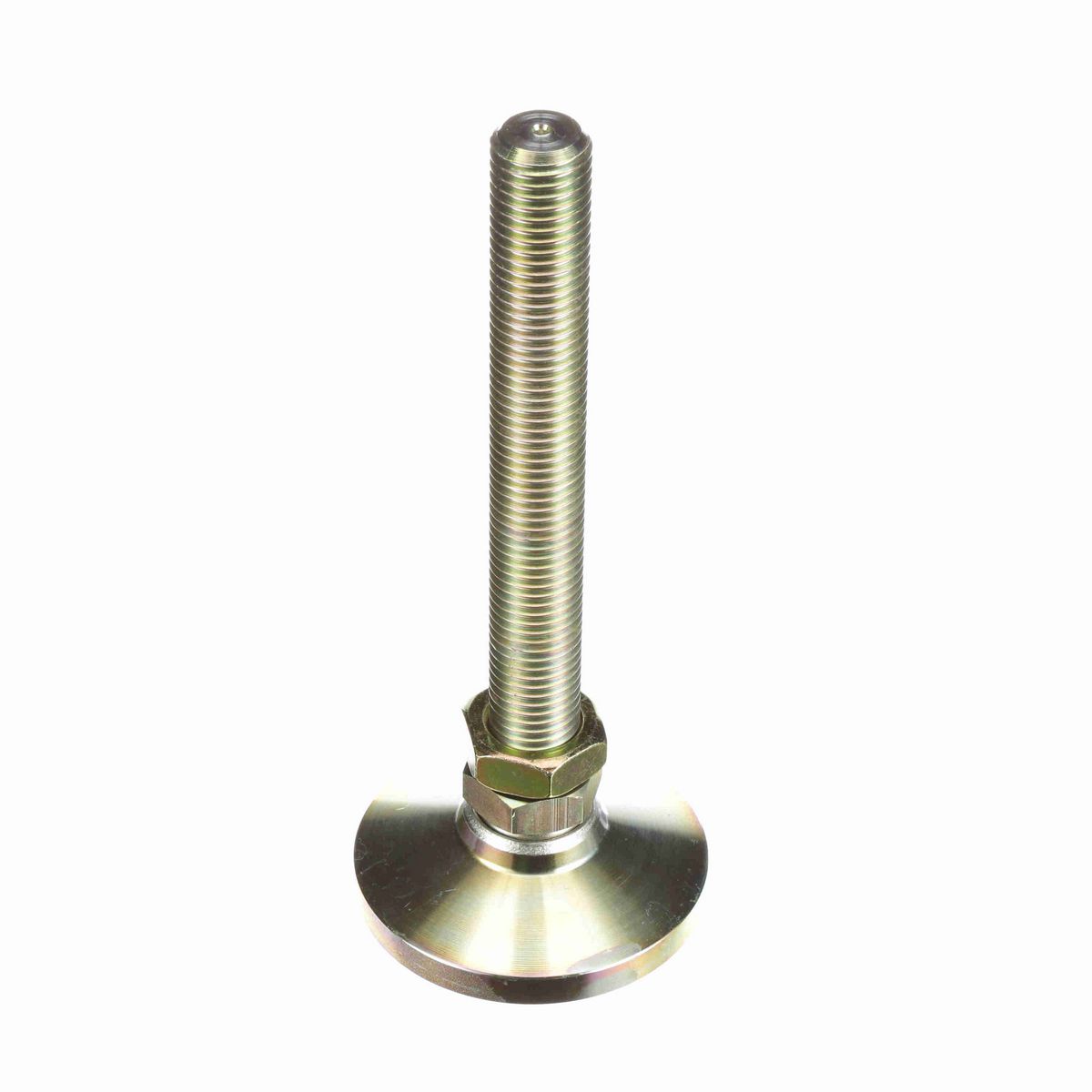 System Plast Articulating Metal Leveler; Series: VG-598, Base Diameter: 4, Spindle Length: 8-in, Thread: 1-8 - VG-598-01-P100-L10