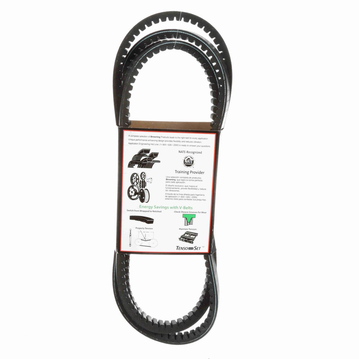 Browning EPDM Notched Belt 98% Efficient - BX103