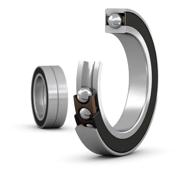 Согласованный комплект двух прецизионных однорядных радиально-упорных шарикоподшипников типа D повышенной грузоподъёмности с уплотнениями SKF S7015 CD/P4ADBA