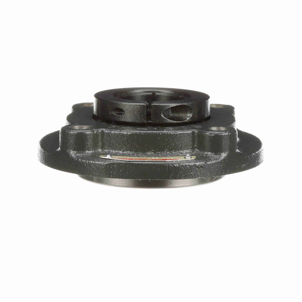 Sealmaster Mounted Cast Iron Flange Cartridge Ball Bearing - 52100 Bearing Steel, Black Oxided - Concentric Lock - SFC-23T