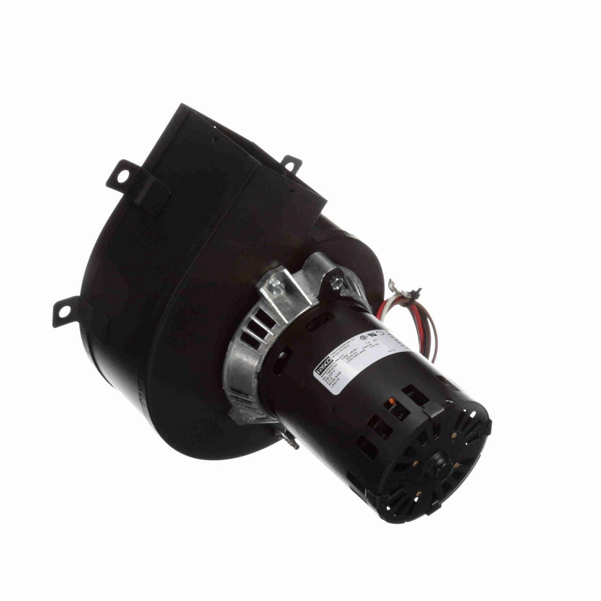 FASCO Rectangular Outlet Permanent Split Capacitor OEM Replacement Draft Inducer Blower, 208-230 Volts, Flange: No - A306