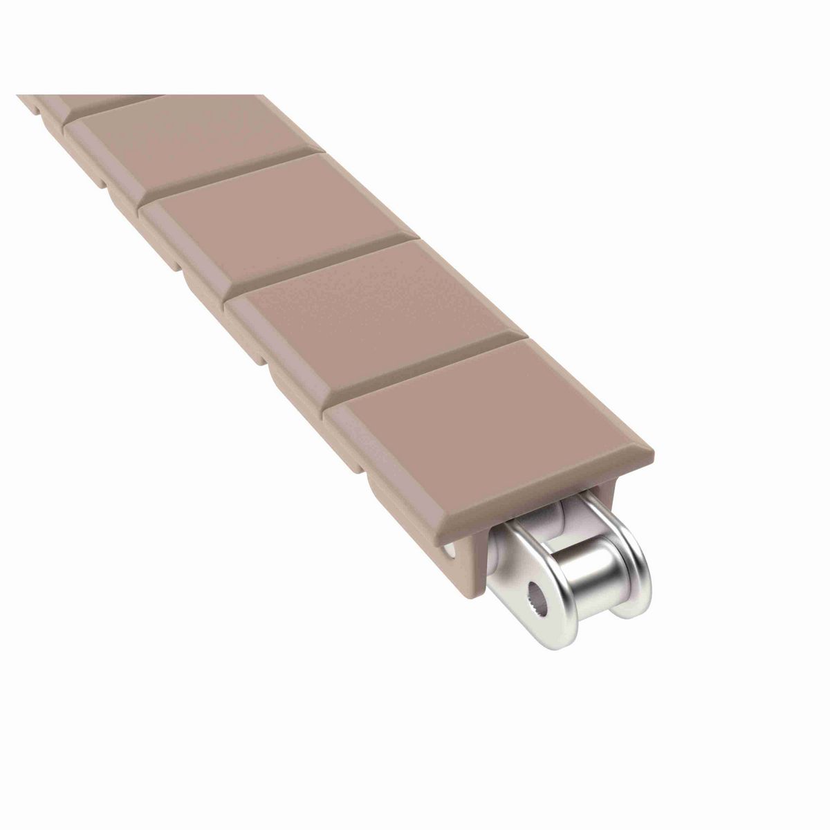 Rexnord 845 Straight Running Solid Top, Material: Tan Low Friction, Width: 1.38in, Pitch: 1in - LF845K1-3/8