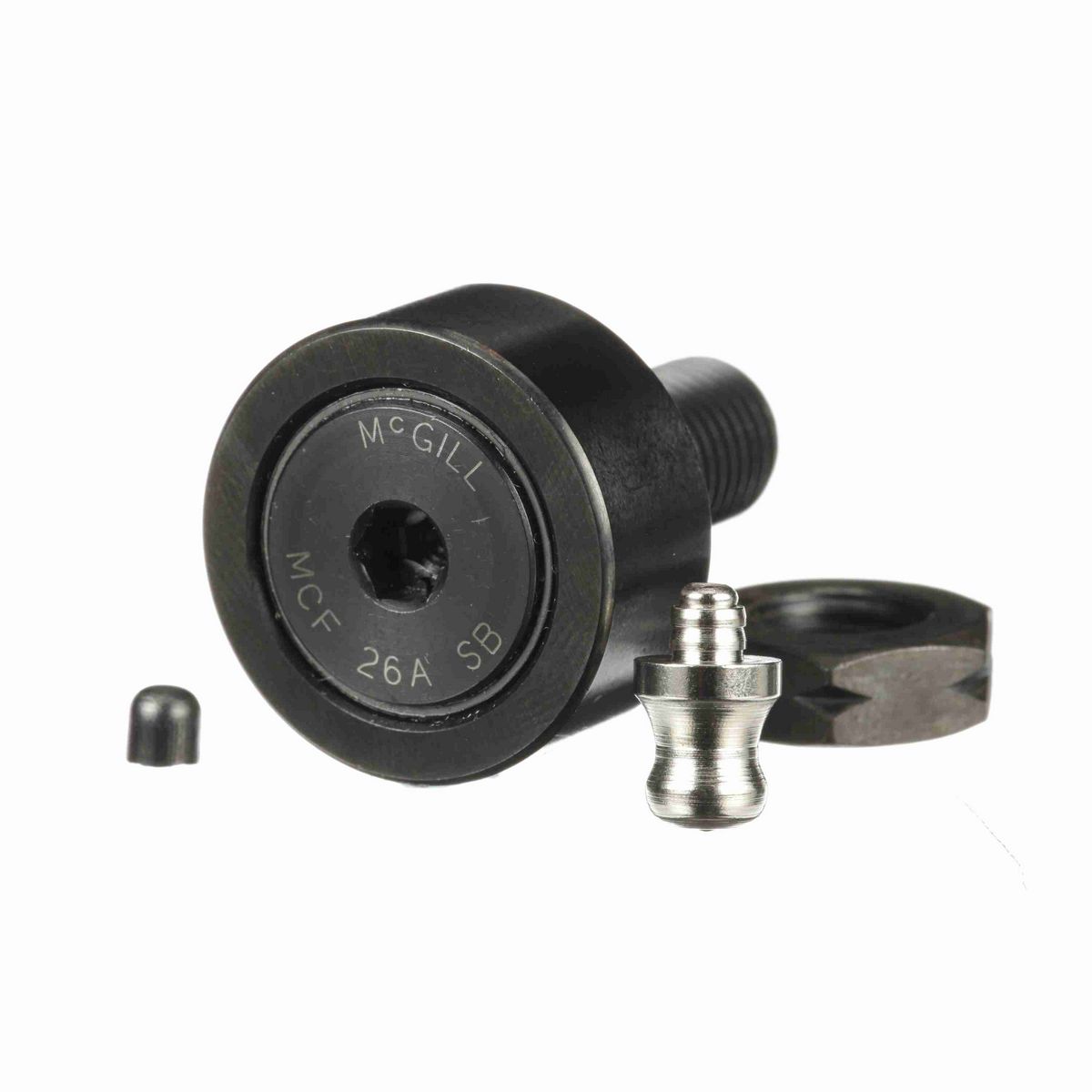 Опорный ролик с цапфой McGill CAMROL MCF 26A SBX, цилиндрический, с уплотнением, с шестигранным отверстием, метрический