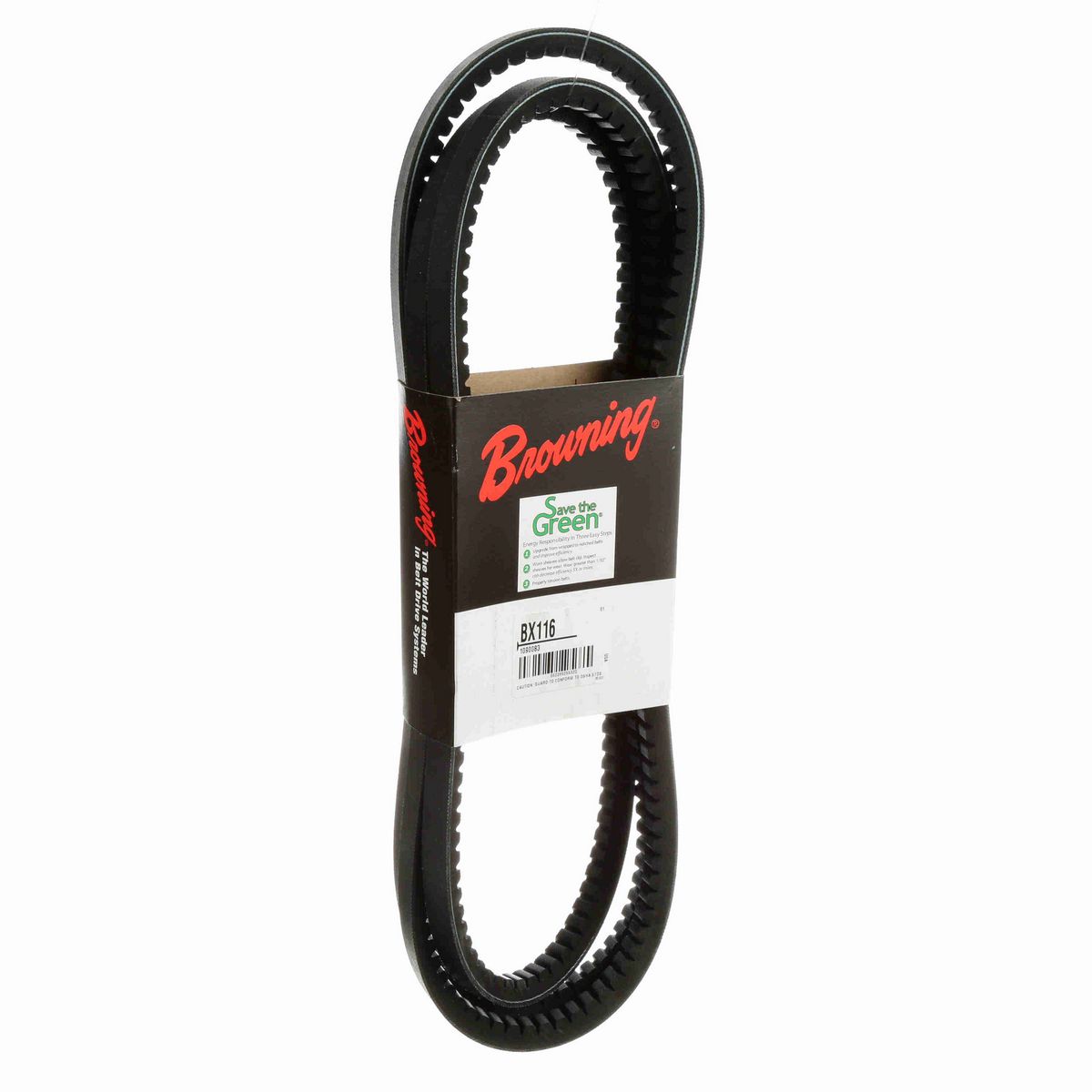 Browning EPDM Notched Belt 98% Efficient - BX116