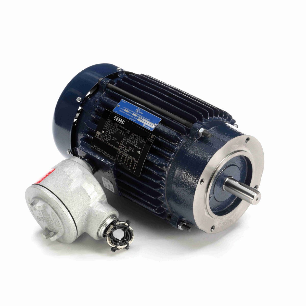 LEESON Explosion Proof Motor, 1.50 & 1 HP, 3 Ph, 60 & 50 Hz, 230/460 & 190/380 V, 1800 & 1500 RPM, 145TC Frame, EPFC - C321B