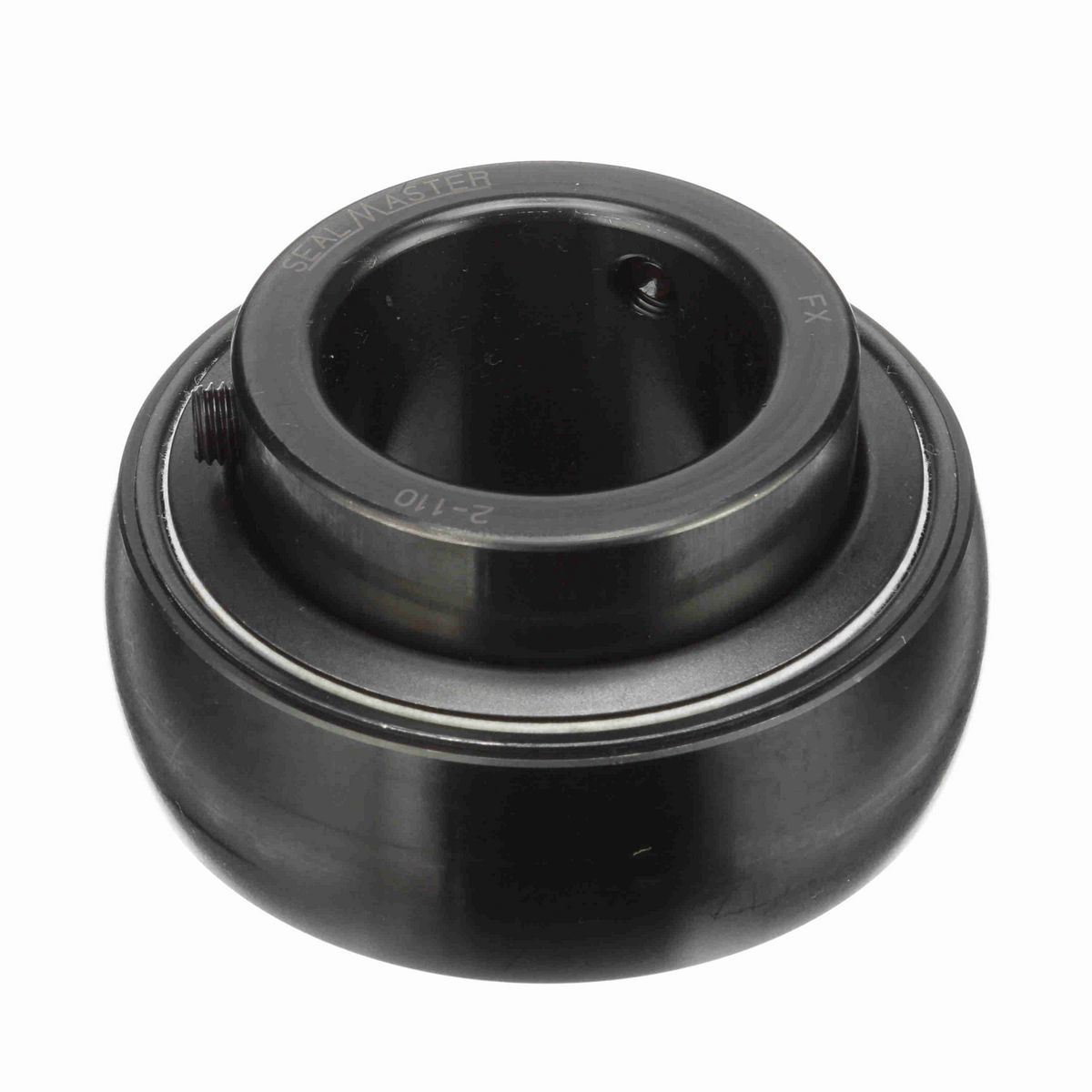 Sealmaster Mounted Insert Only Ball Bearing - 52100 Bearing Steel, Black Oxided - Setscrew Lock - 2-110