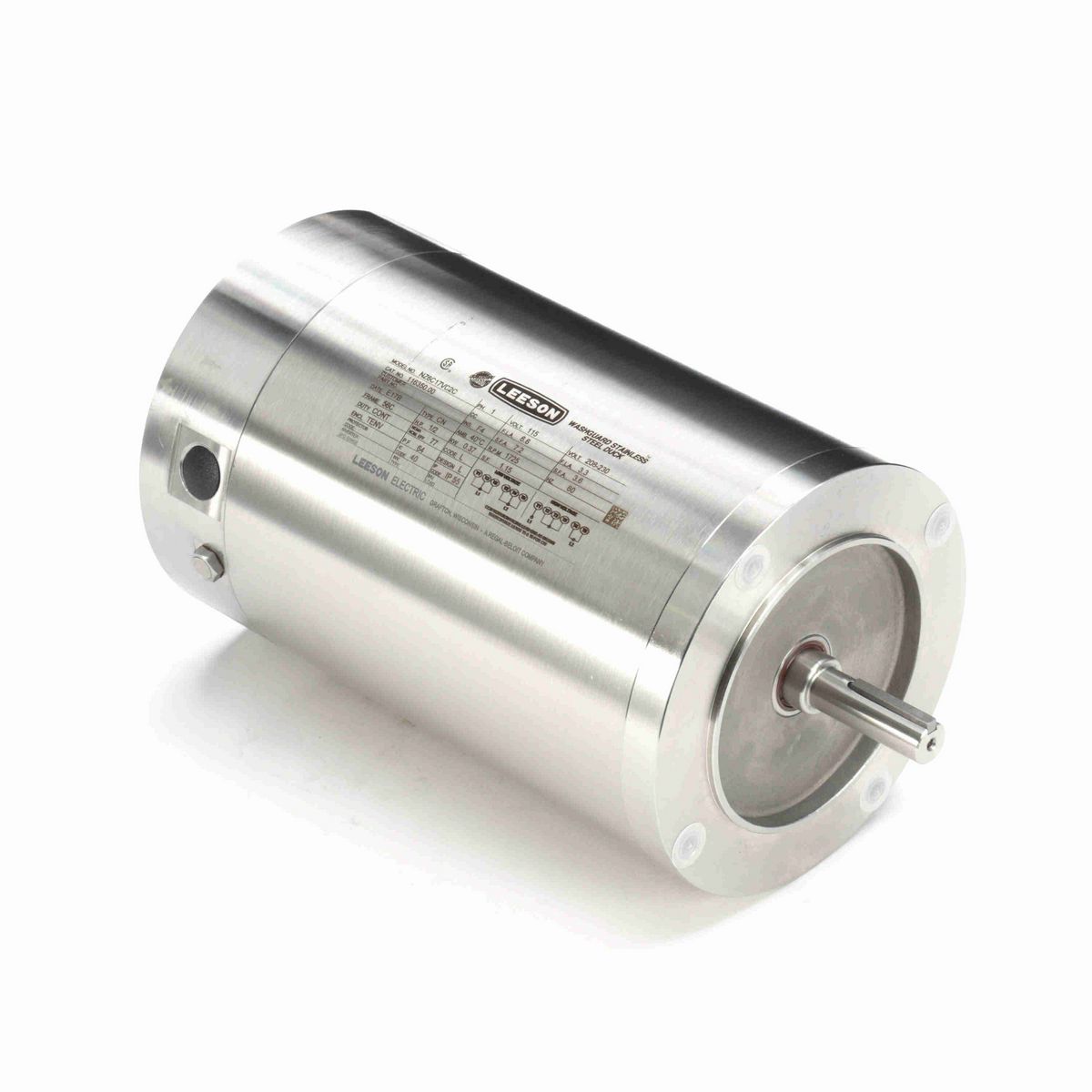 LEESON Premium Duck™ General Purpose Motor, 0.50 HP, 1 Ph, 60 Hz, 115/230 V, 1800 RPM, 56C Frame, TENV - 116350.00