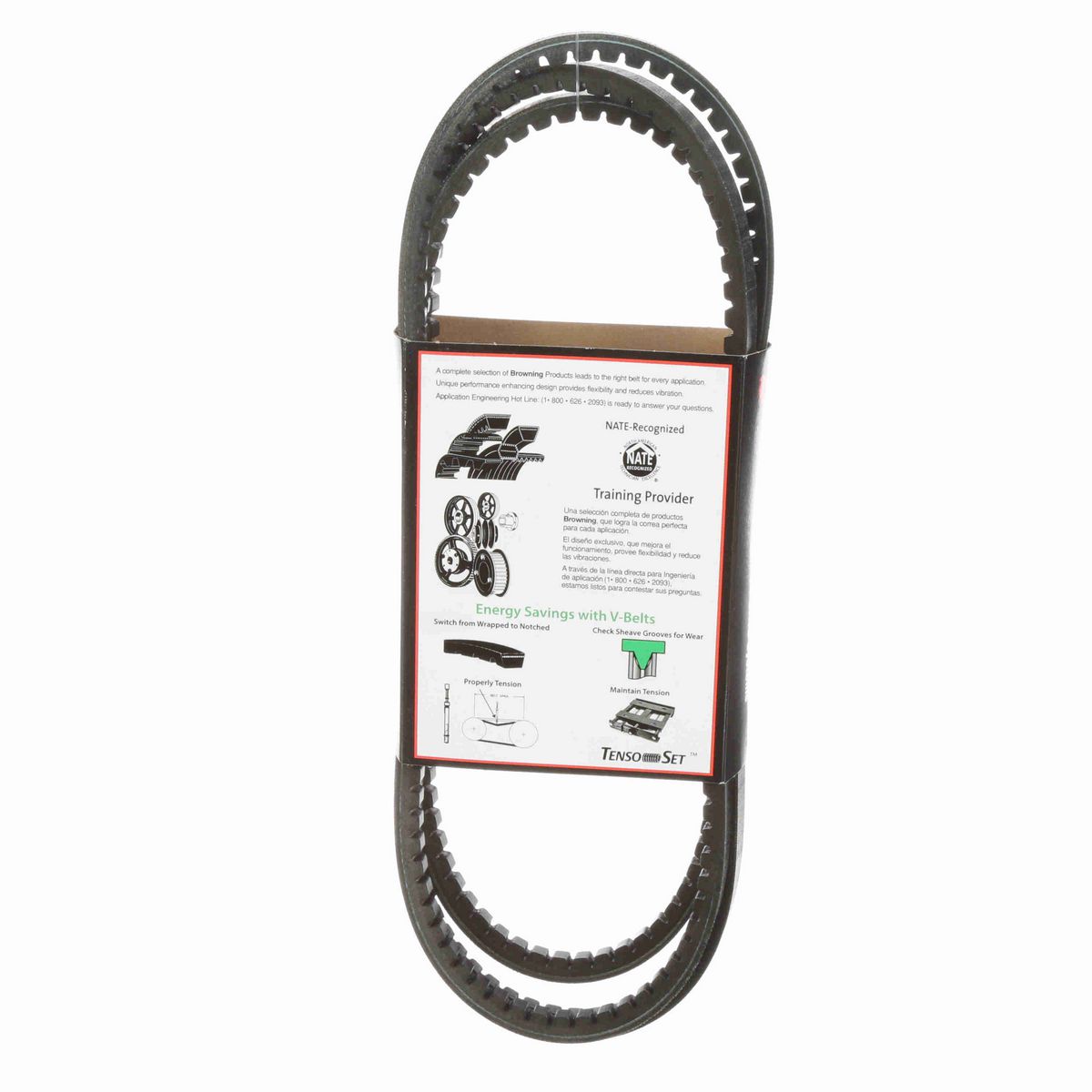Browning EPDM Notched Belt 98% Efficient - AX95
