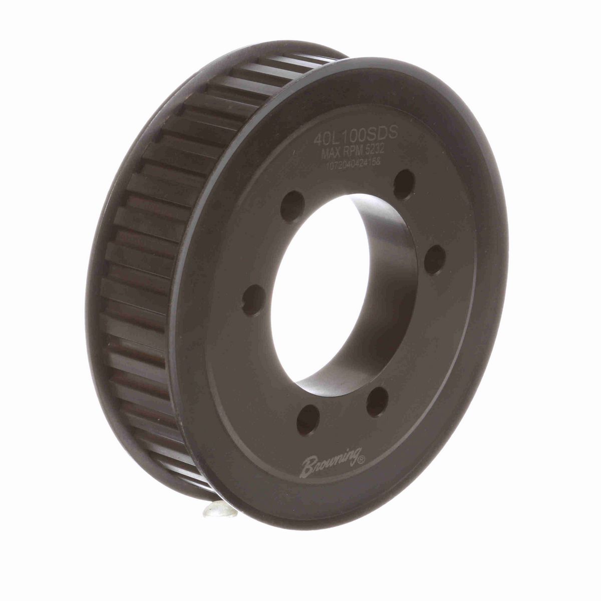 Browning Steel Bushed Bore Gearbelt Pulley - 40L100SDS
