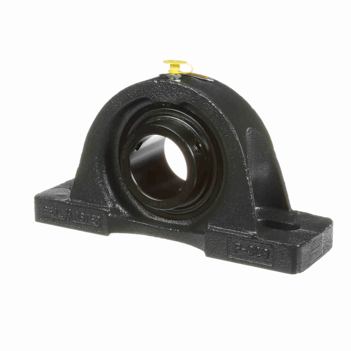 Sealmaster Mounted Cast Iron Two Bolt Pillow Block Ball Bearing - 52100 Bearing Steel, Black Oxided - Setscrew Lock - High Contamination - MP-32 DRT