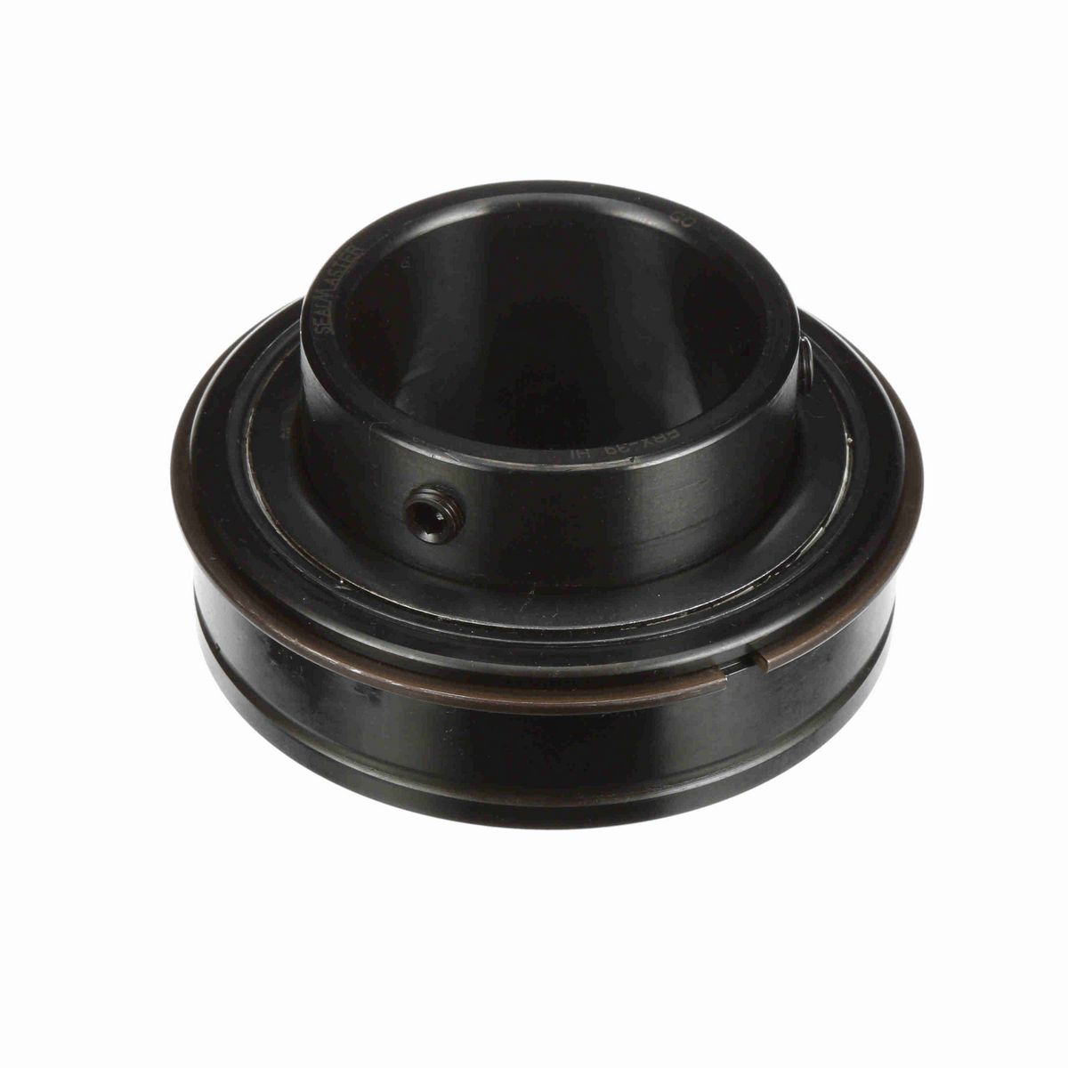 Sealmaster Mounted Insert Only Ball Bearing - 52100 Bearing Steel, Black Oxided - Setscrew Lock - High Temperature - ERX-39 HI