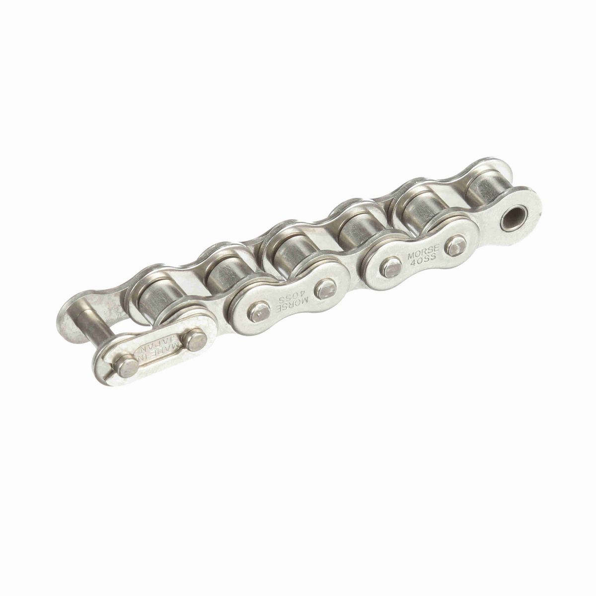 Morse Stainless Steel Riveted Roller Chain - 40SS R 10FT