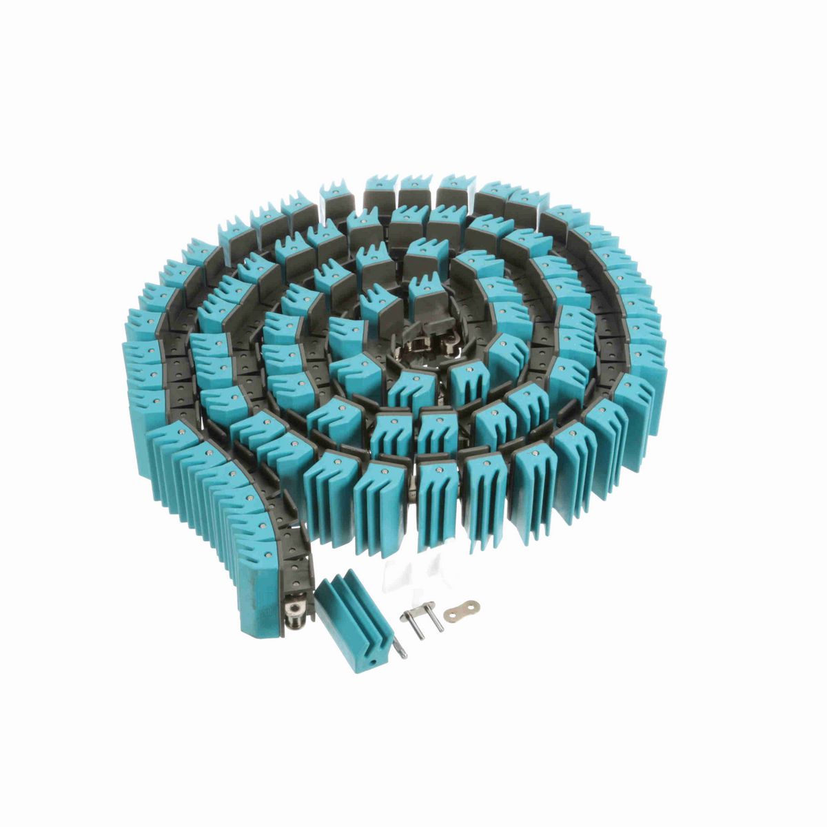 System Plast 1873TAB SideGrip™ Side-flexing, Material: Gray Low Friction, Width: 3.25in, Pitch: 1.5in - LFG1873SS-TAB-K325GS2