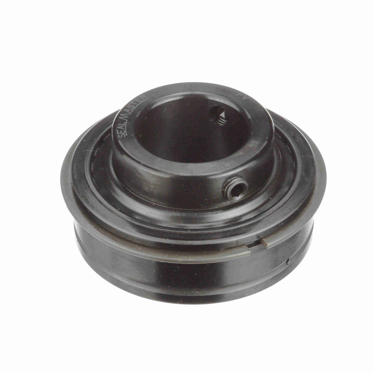 Sealmaster Mounted Insert Only Ball Bearing - 52100 Bearing Steel, Black Oxided - Setscrew Lock - ER-20C
