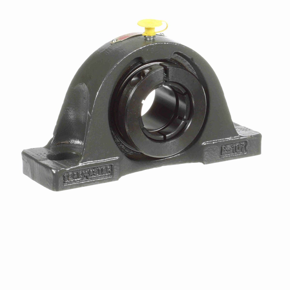Sealmaster Mounted Cast Iron Two Bolt Pillow Block Ball Bearing - 52100 Bearing Steel, Black Oxided - Concentric Lock - NP-24T