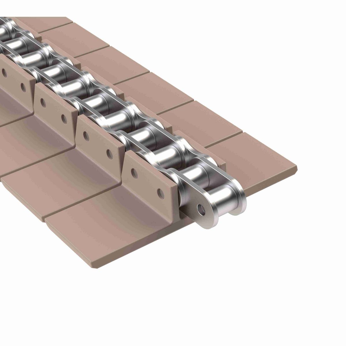 Rexnord 963 Straight Running Solid Top, Material: Tan Low Friction, Width: 4.5in, Pitch: 1.5in - LF963SSK450