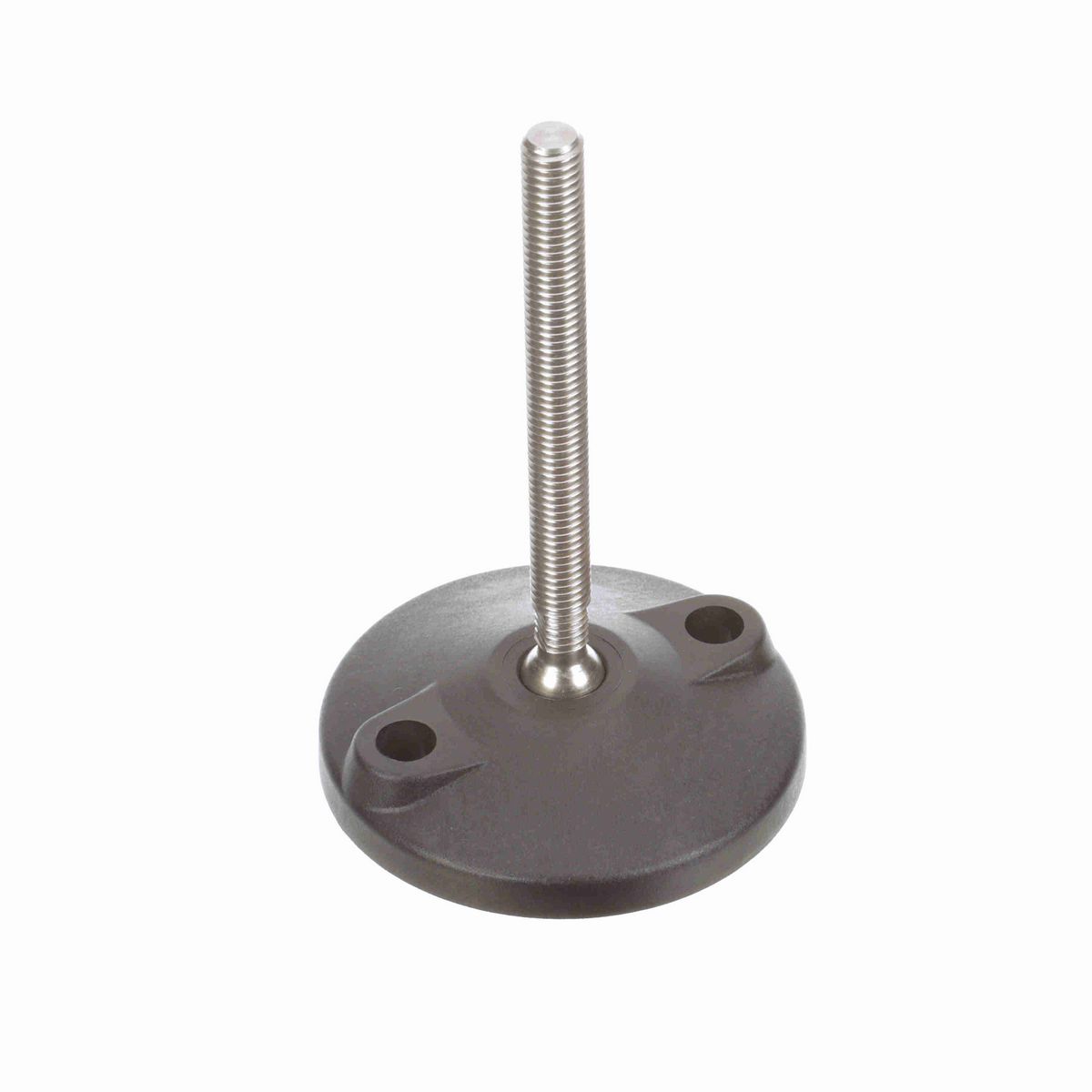 System Plast Articulating Plastic Leveler; Series: VG-511, Base Diameter: 4, Spindle Length: 4.6-in, Thread: 1/2-13 - VG-511-02-S12-L5